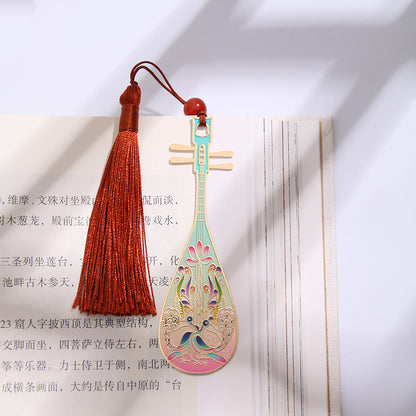 Dunhuang Academy Pipa Strings Alloy Bookmark