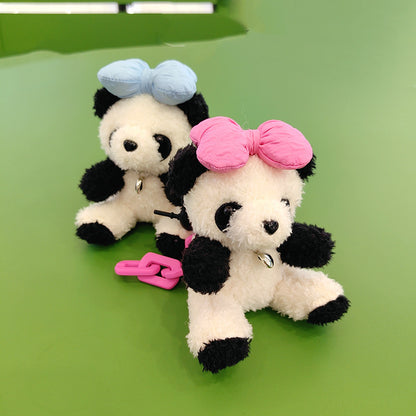 Panda Cute Plush Pendant Car Keychain