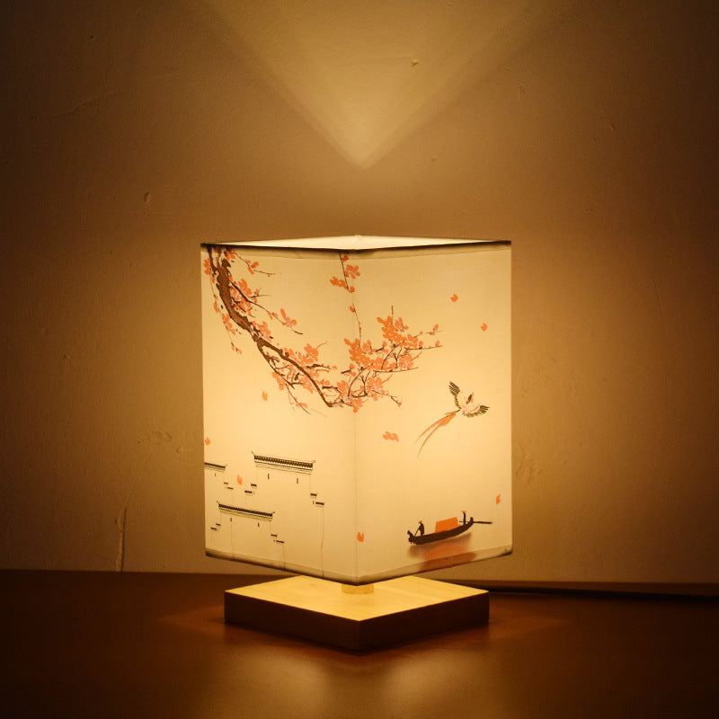 New Chinese Retro Style Bedside Night Light Warm