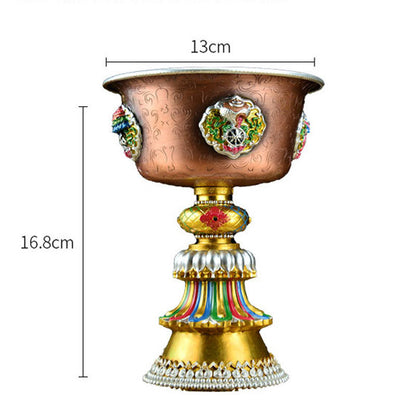 Pure Copper Butter Lamp Holder For Buddha Worship