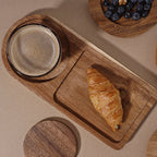 Wooden Tray, Coaster, Beverage Dessert, Dinner Plate Afternoon