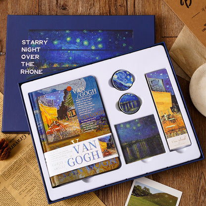 Oil Painting Hand Account Set Creative Art Notebook Notepad Gift Box