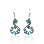 Chinese Style Vintage Drop Earrings With Diamonds