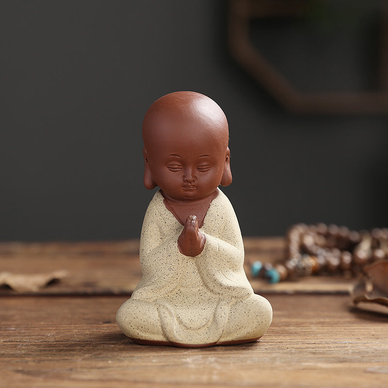 Yixing Clay Small Monk Zen Home Chinese Style Decoration Living Room