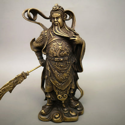 Pure Copper Sword Loyal Guan Gong Ornaments