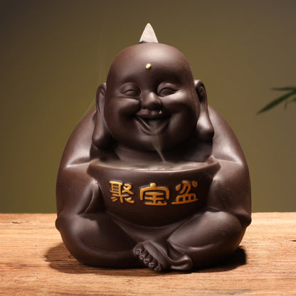 Creative Home Furnishings God Of Wealth Lucky Incense Burner