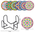 DIY Coaster Diamond Painting Diy Mandala