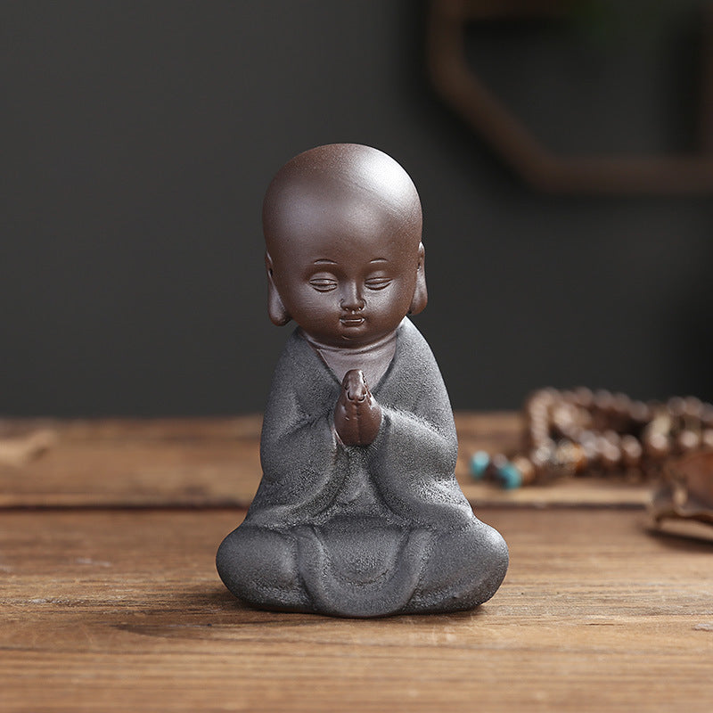 Yixing Clay Small Monk Zen Home Chinese Style Decoration Living Room