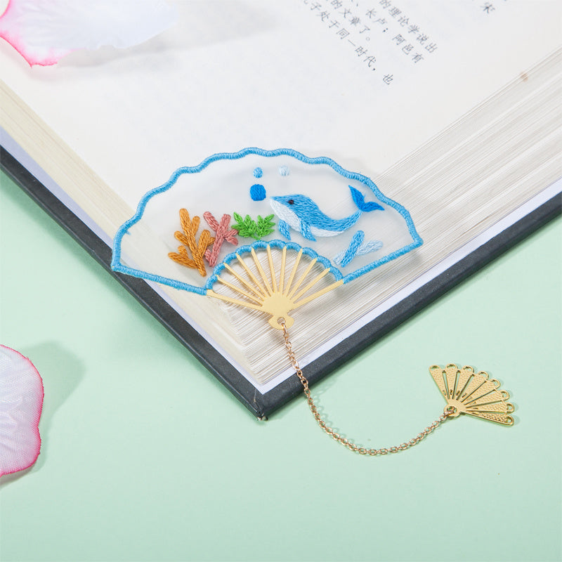 Diy Hand-embroidered Material Bag Bookmark