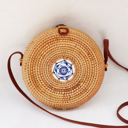 Rattan Ins Same Style Messenger Bag Girls Shoulder Bag