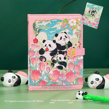 Creative Cartoon National Treasure Panda Bookmark Pendant Alloy Cultural And Creative Supplies