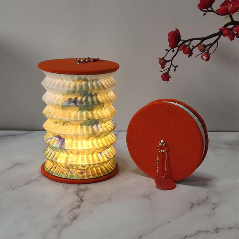 Folding Small Lantern For Cultural And Creative Gifts