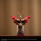 Wukong Ceramic Ornament – Vibrant Red Underglaze Art for Home