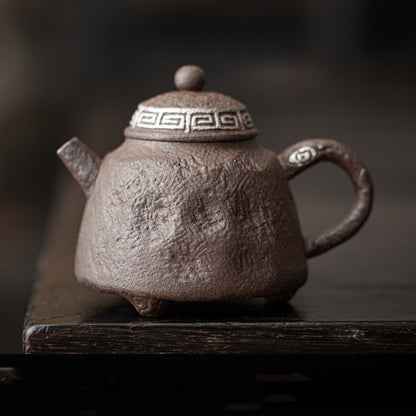 Bronze Glaze Household Stoneware Teapot