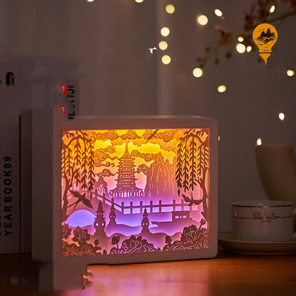 Bedside Eye Protection Night Lamp Paper Carving Lamp