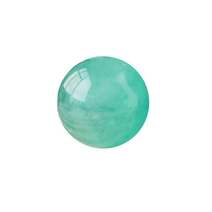 Natural Lake Water Blue Fluorite Ball Original Stone Grinding Feng Shui Ornaments