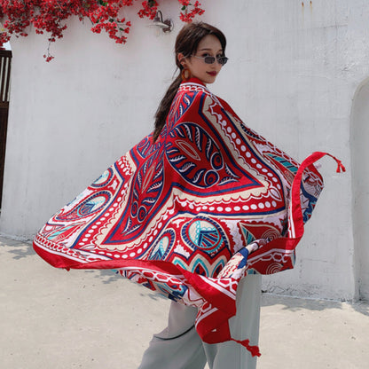 Women's Fashion Casual Ethnic Style Shawl Scarf