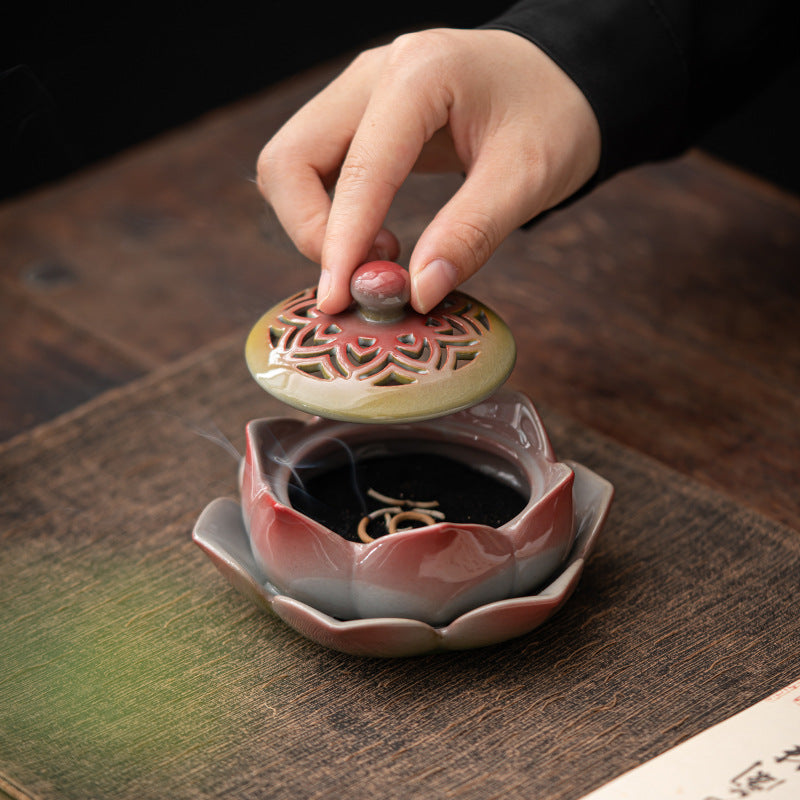 Tea Room Aromatherapy Lotus Incense Burner Decoration