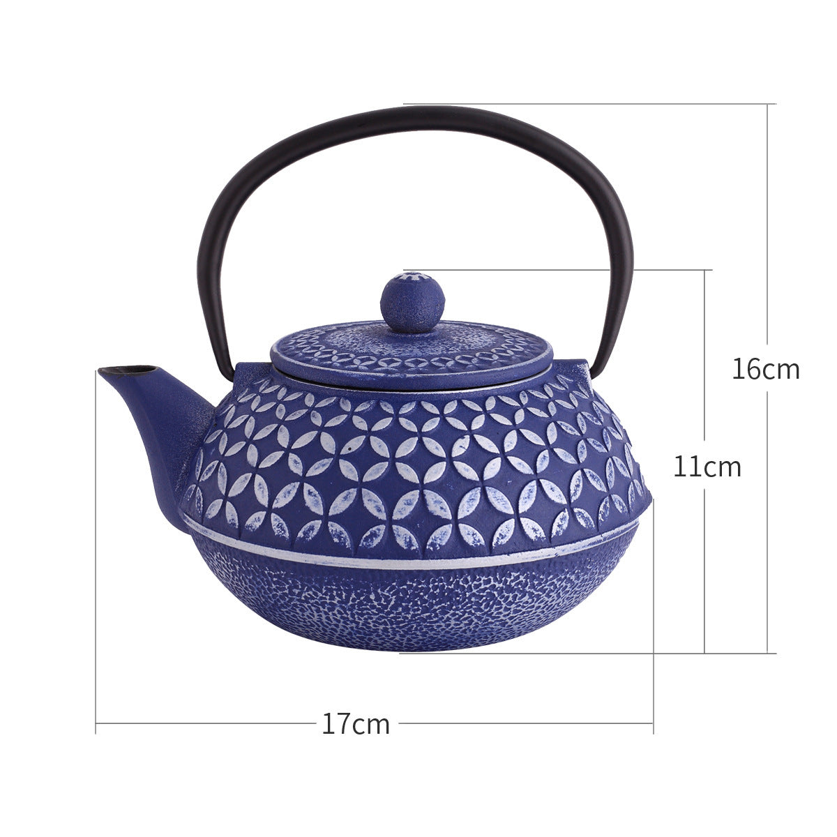 Colored Enamel Pig Iron Teapot