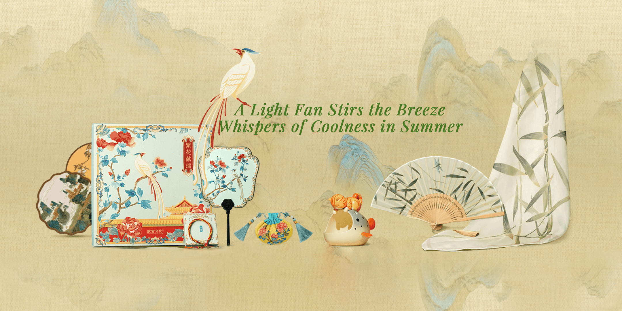 A Light Fan Stirs the Breeze Whispers of Coolness in Summer