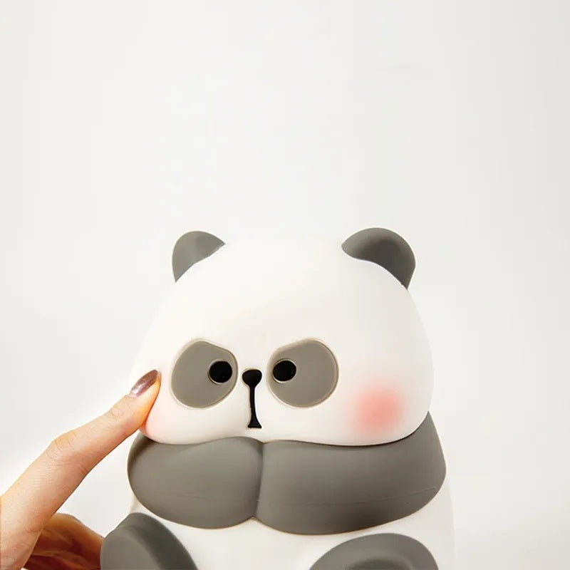 Creative and fashionable panda shaped silicone night light