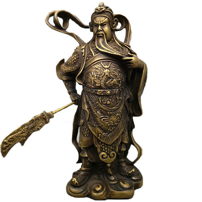 Pure Copper Sword Loyal Guan Gong Ornaments