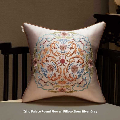 Chinese classical hand-embroidered pillowcase