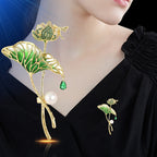Lotus Pond Moonlight Brooch Unisex High-grade Pin