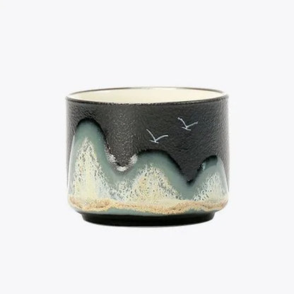 Hand-painted Ceramic Cup Thousand-li Landscape Creative Gift Tea Set Tea Cup