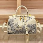 Floral Embroidery Pillow Bag Elegant Shoulder Bag for Women-1