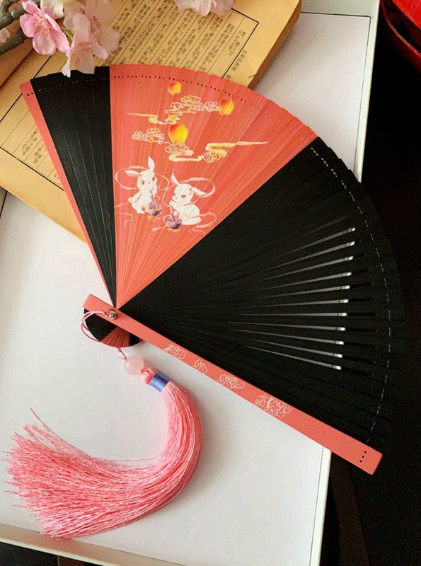 Chinese Style Auspicious Clouds And Ruihe Ancient Style Folding Fan