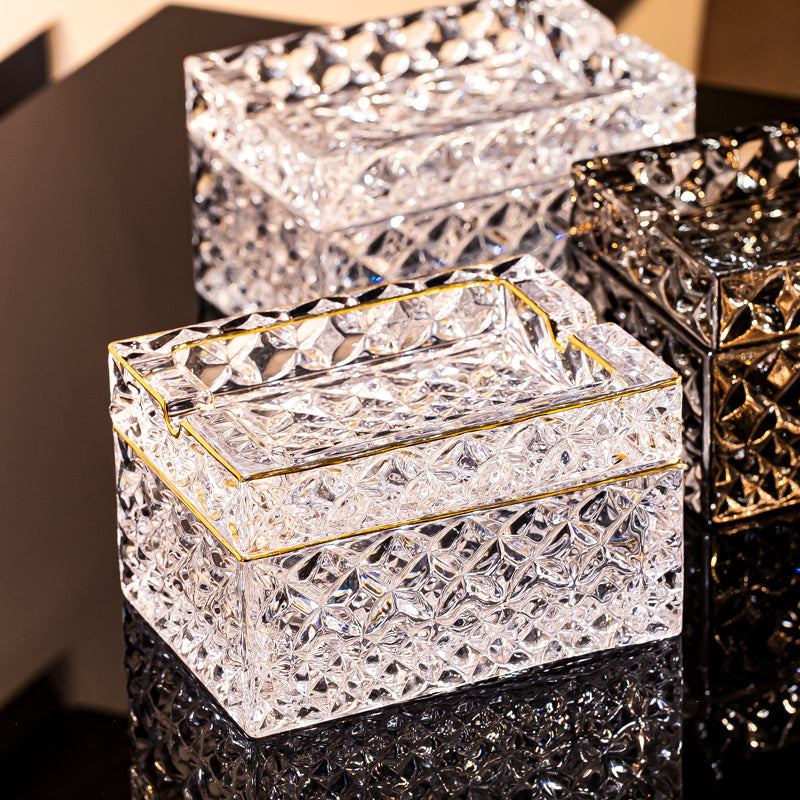 Modern Light Luxury Crystal Glass Ashtray