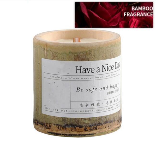 Indoor Long-lasting Bamboo Fragrance Aromatherapy Candle Gift