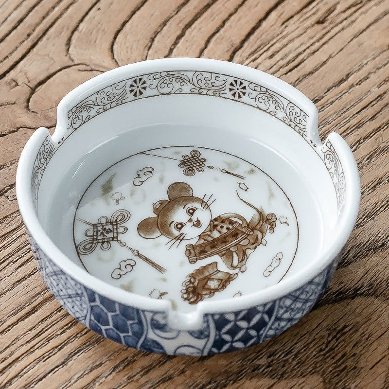 Creative Chinese Ceramic Ashtray Without Lid