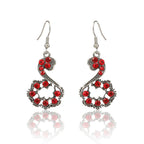 Chinese Style Vintage Drop Earrings With Diamonds