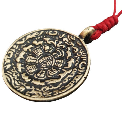 Amulet Waist Tag Pendant Tibetan The Eight Auspicious Symbols Car Copper Pendant