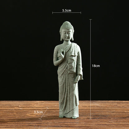 Creative entrance Zen new Chinese style home Buddha statue decoration