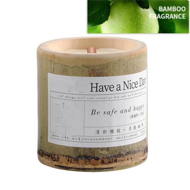 Indoor Long-lasting Bamboo Fragrance Aromatherapy Candle Gift