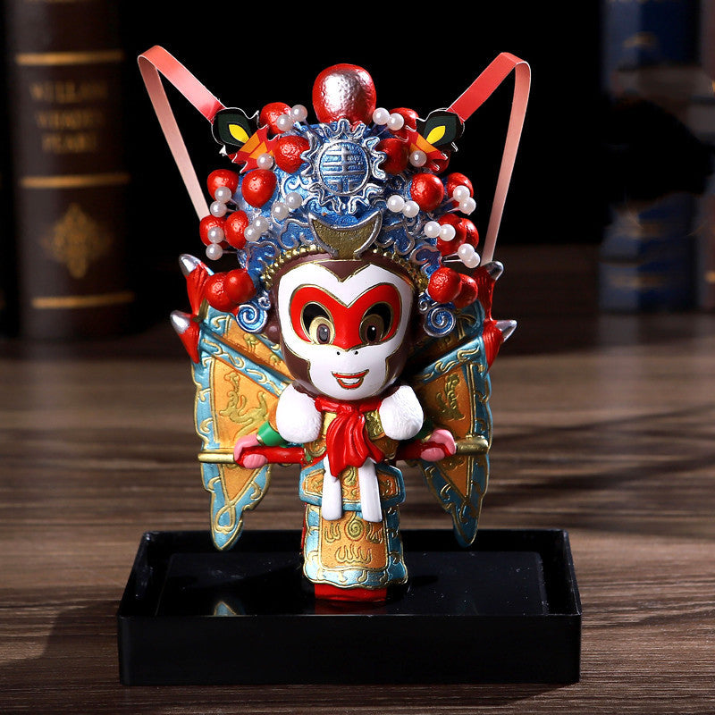 Chinese Style Peking Opera Mask Character Ornaments Home Accessories