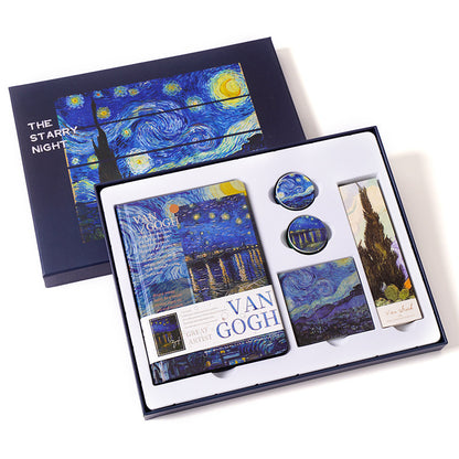 Oil Painting Hand Account Set Creative Art Notebook Notepad Gift Box