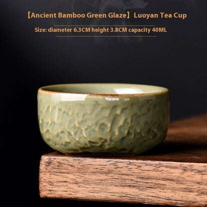 Green Bamboo Green Glaze Master Cup Single Cup Tea Cup