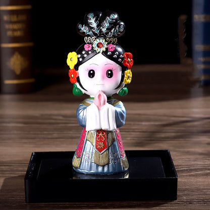 Chinese Style Peking Opera Mask Character Ornaments Home Accessories