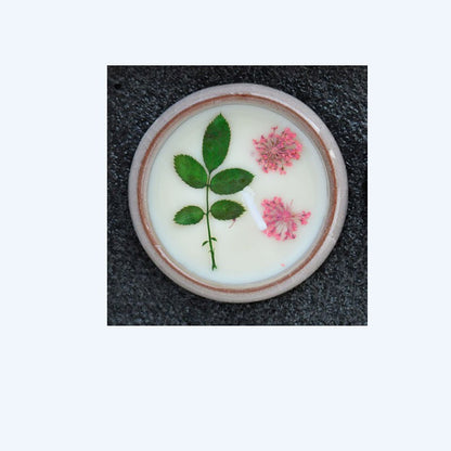 Ceramic Cup With Dried Flowers And Fragrant Candles