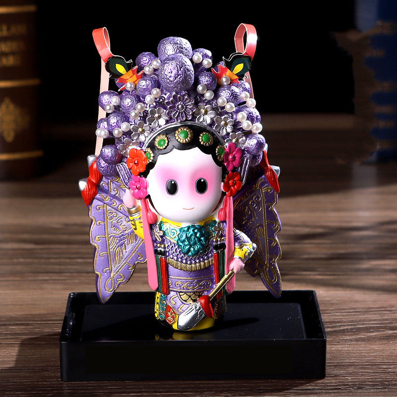 Chinese Style Peking Opera Mask Character Ornaments Home Accessories