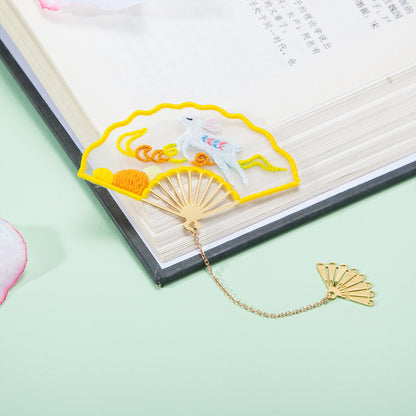 Diy Hand-embroidered Material Bag Bookmark