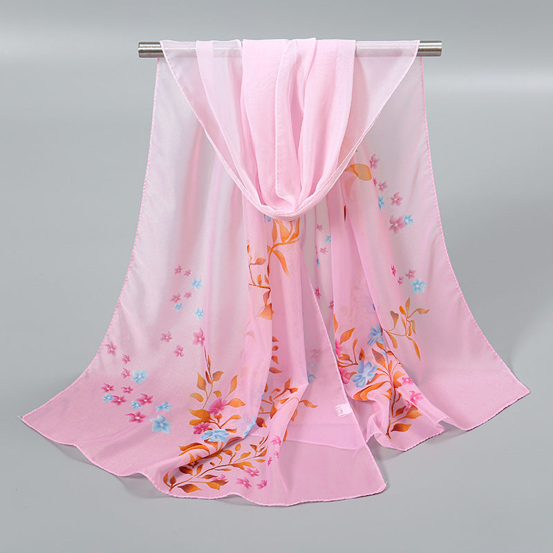 Little Chiffon Small Silk Scarf Scarf For Women