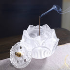 Tea Room Ornament Creative Colorful Glaze Lotus-Shaped Incense Burner-2
