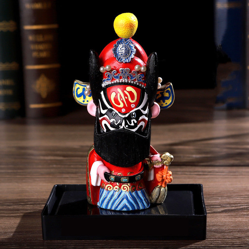 Chinese Style Peking Opera Mask Character Ornaments Home Accessories