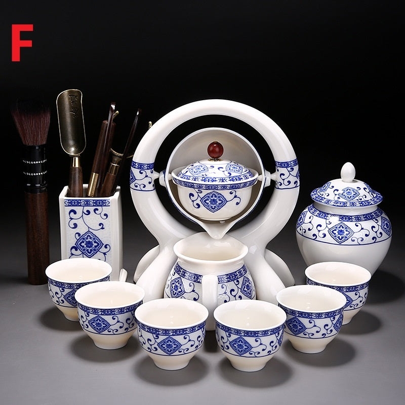 Blue And White Ceramic Creative Teapot Teacup Set