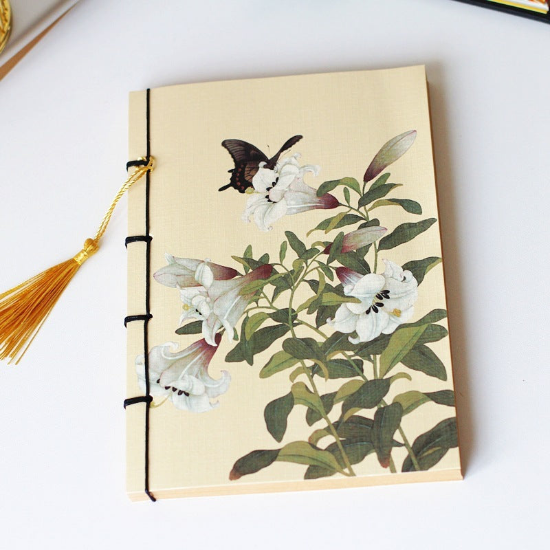 Chinese Style Retro Famous Painting Thread-bound Tassel Notebooks